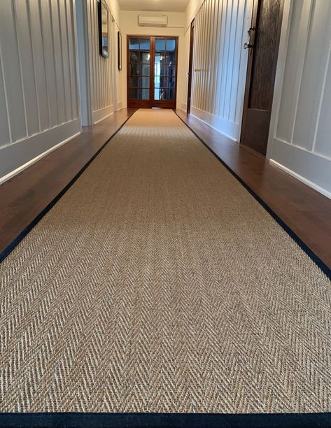 Sisal Rugs—Everything You Need to Know - Sisalcarpet Sisal Entryway Rug, Hallway Floor Rug, Sisal Runner Hallway, Sisal Rugs In Living Rooms, Hall Runner Rug, Sisal Rug Living Room, Hallway Rugs Ideas, Coir Rugs, Home Decorating Ideas Living Room