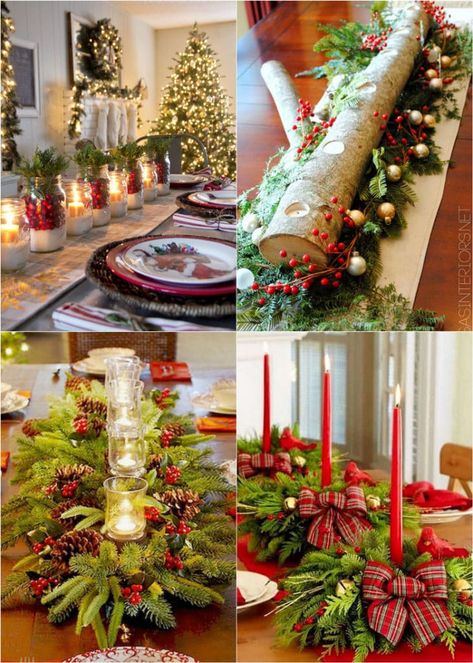 Christmas Table Decorations Centerpiece, Easy Diy Thanksgiving, Christmas Table Decorations Diy, Diy Christmas Table, Diy Centerpiece, Centerpiece Christmas, Christmas Table Centerpieces, Christmas Centerpieces Diy, Centerpiece Ideas