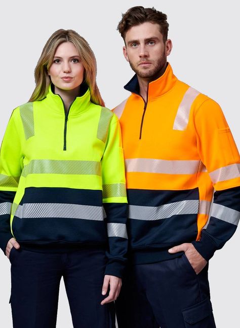 High visibility clothing has become a "standard" in industries around the world. High visibility safety fabrics save lives when ... High Visibility Clothing Women, High Vis Jacket, High Visibility Clothing, Workwear Ideas, Vest Ideas, Construction Outfit, Safety Jacket, Hi Vis Workwear, Safety Workwear