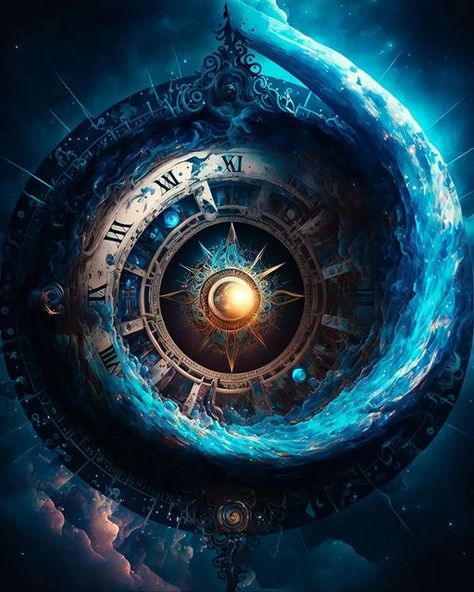 Wheel Of Time Wallpaper, Dragon Monk, Arte Ganesha, Universe Wallpaper, Odin's Ravens, Cosmic Art, Clock Art, Universe Art, Cool Wallpapers Art