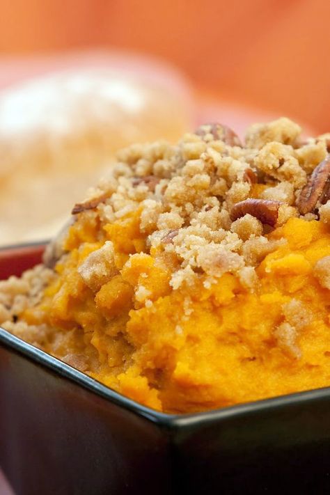 Easy Sweet Potato Souffle Recipe It's that time of year Sweet Potato Crunch, Whipped Sweet Potatoes, Boston Market, Sweet Potato Souffle, Souffle Recipes, Sweet Potato Recipes Casserole, Yummy Sweet Potatoes, Greek Yogurt Recipes, Yogurt Recipes