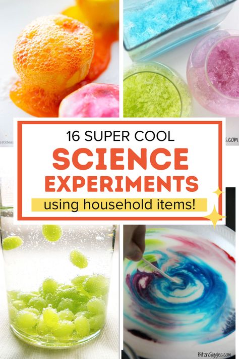 Easy Science experiments for kids Kid Experiments At Home, Experiments To Do At Home, Home Science Experiments, Milk Science Experiment, Elementary Science Experiments, School Science Experiments, Science Experiments Kids Easy, Easy Science Projects, Kitchen Science Experiments