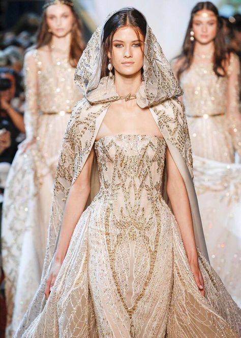 Train Collection, Haute Couture Paris, Ellie Saab, Elie Saab Fall, Paris Haute Couture, Elie Saab Couture, Detachable Train, Galia Lahav, A Beautiful Life