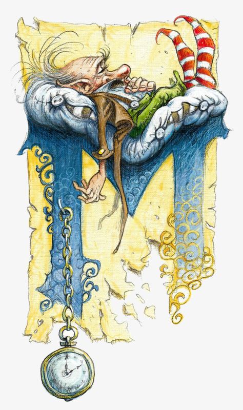 Pascal Moguerou, Fairy Drawings, Alphabet Art, Illuminated Letters, Art Et Illustration, Art And Illustration, Fairy Art, Illuminated Manuscript, Childrens Illustrations