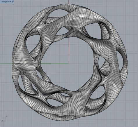 Grasshopper exercise - Grasshopper Grasshopper Parametric Design, Grasshopper Jewelry, Grasshopper Parametric, Rhino Architecture, Grasshopper 3d, Rhino Grasshopper, Grasshopper Rhino, Mobius Strip, 3d Printing Art