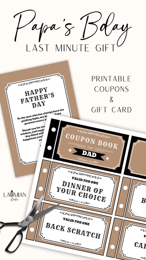 Personalizable Birthday Coupon Book for Dad Custom Gift for Papa Coupon Editable Template Canva Vouchers for Daddy 40th Birthday Gift Dad - Etsy Husband Coupon Book Ideas, Coupon Book Ideas, Coupon Book For Dad, Gifts Ideas For Best Friend, Printable Vouchers, Printable Coupon Book, Coupon Books, Gift Idea For Husband, Gift For Papa