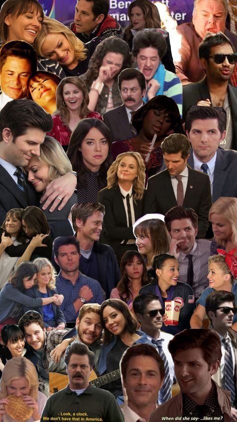 Parks and Recreation Collage Parks And Recreation Wallpaper, Parks And Rec, Parks N Rec, Parks And Recreation, Tv Shows, Collage, Tv, Pins, Quick Saves