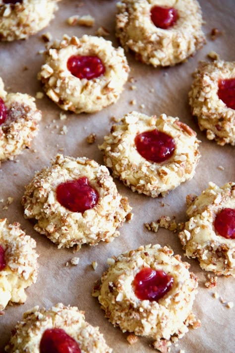 Swedish Tea Rings - Thumbprint Cookies | Lane Bakery Swedish Cookies, Pizzelle Cookies, Jam Thumbprint Cookies, Thumbprint Cookies Recipe, Waffle Cookies, Jam Cookies, Thick Base, Tea Cookies, Swedish Recipes