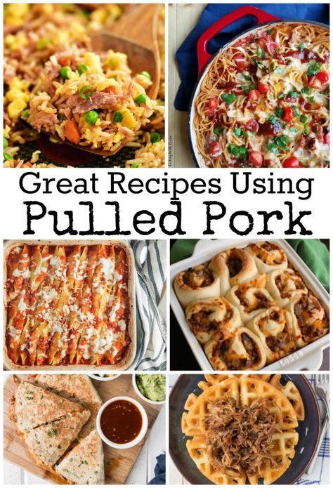 Recipe Using Pulled Pork, Leftover Pulled Pork Recipes, Pork Leftovers, Pulled Pork Dinner, Shredded Pork Recipes, Smoked Pork Recipes, Leftover Pork Roast, Pork Crock, Pulled Pork Leftover Recipes