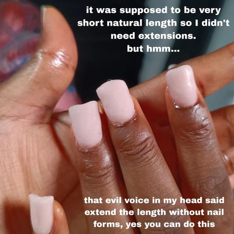 Let me explain!😭😹 In my defence this was my first time doing acrylic overlay on hands It wasn't supposed to be this bulky at the tips but for some reason I wanted to extend her nails beyond natural short without any nail forms or extensions ( who send me work?😭) Low-key she was scared sha (her 1st time 😹) but she still trusted me. And the end result was amazing! She totally loved it! Wdy think? Make sure to share this post!💕 . . . . . . . . . #nailsinibadan #nailsinibadan #chromenails #na... Overlay Nails Short, Acrylic Overlay Nails Short, Gel Overlay Nails, Overlay Nails, Acrylic Overlay, Her Nails, Nail Forms, Chrome Nails, Low Key