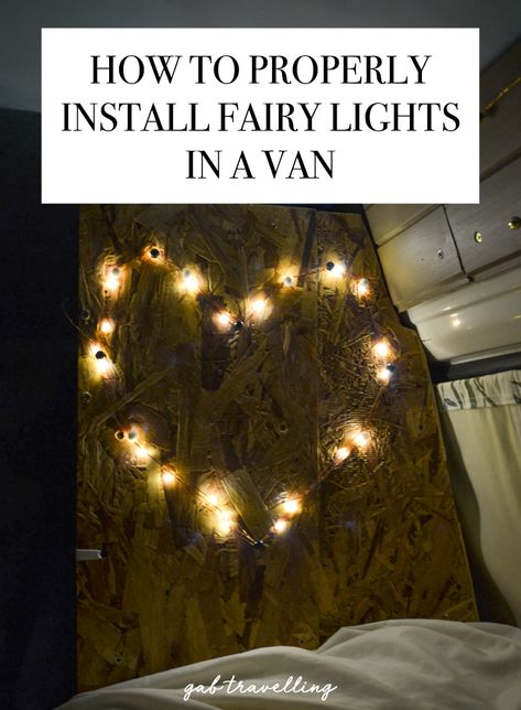 Fairy lights are the best way to add a warm and whimsical vibe to your van life. But, it's easy to snag and break the wires once installed. Check this post to make sure you install fairy lights properly to avoid breaking them and keep your van's fairy light dreams alive! Touring Caravan, Fairy Light, Van Life, Fairy Lights, Hippie Boho, Diy Projects, Australia, Lighting, Van