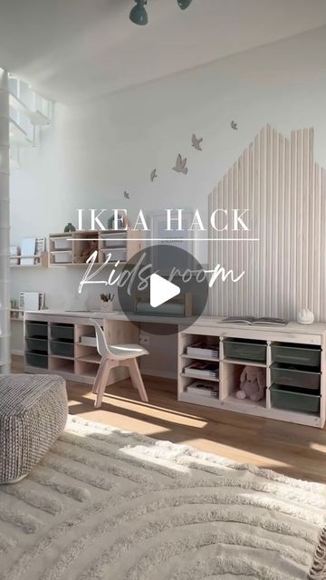 Ikea Hacks and Inspo on Instagram: "Prepare to be amazed by @live.like.archi ‘s creativity! 🫶

💥 Get ready for this lovely IKEA Kids room hack that delivers a stunning wow effect! ✨🤍

Don’t miss out on all the incredible details over at @live.like.archi 

For more ideas and inspiration, be sure to follow us @ikeahacksandinspo 

#kidsdecorideas #kidsroomstorage #kidsroom #kidsinteriordesign #kids #kidsinteriorlove #ikeahack #ikeahacksandinspo #homeinterior #makeover #diy" Ikea Hack Kids, Ikea Kids Room, Kids Interior Design, Ikea Kids, Room Hacks, Kids Interior, Ikea Hacks, Ikea Hack, Kids Decor