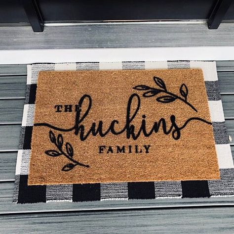 Realtor Client Gifts, Door Mat Diy, Entryway Style, Dog Door Mat, Coir Door Mat, Rooms To Go, House Things, Dog Door, Coconut Fiber