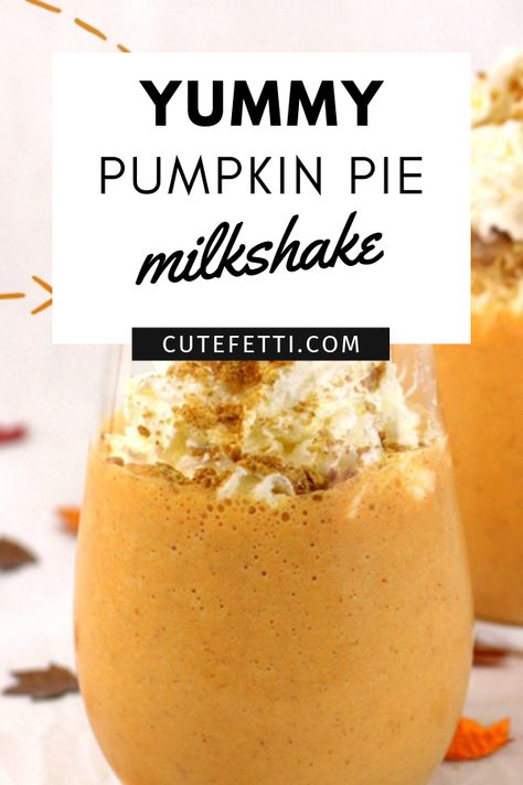 Pumpkin pie milkshake that is SO yummy. Graham crackers take this one over the top. Pumpkin Milkshake, Pie Milkshake, Pumpkin Everything, Milk Shake, So Yummy, Vanilla Ice Cream, Pumpkin Puree, Over The Top, Graham Crackers