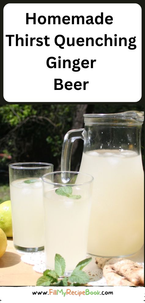 Homemade Thirst Quenching Ginger Beer for those very hot summer days. Homemade ginger beer with healthy ginger and lemon juice. drinks, colddrinks, gingerbeer, homemade, recipes, healthy, nonalcoholic, Home Made Ginger Beer, Ginger Beer Recipe Nonalcoholic, Homemade Ginger Beer Recipe, Ginger Beer Drinks, Homemade Ginger Beer, Ginger Ale Recipe, Ginger Beer Recipe, Fermented Drinks, Ginger And Lemon