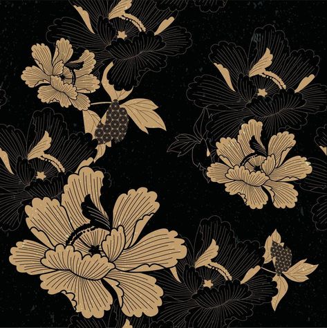 Asian Textiles Pattern, Japanese Seamless Pattern, Vintage Seamless Pattern, Japanese Prints Pattern, Japanese Patterns Traditional, Japanese Style Flowers, Asian Design Pattern, Japanese Flower Design, Japanese Texture