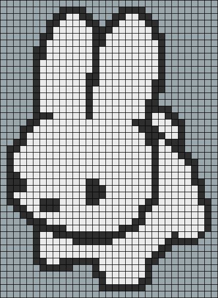 Bunny Tapestry Crochet, Plaid Alpha Pattern, Grid Design Crochet, 20x20 Alpha Pattern, Pixel Art Pattern Easy Free Crochet, Miffy Tapestry Crochet, 32x32 Pixel Art Grid Black And White, Pixel Art Crochet Bag, Tapestry Crochet Patterns Cute