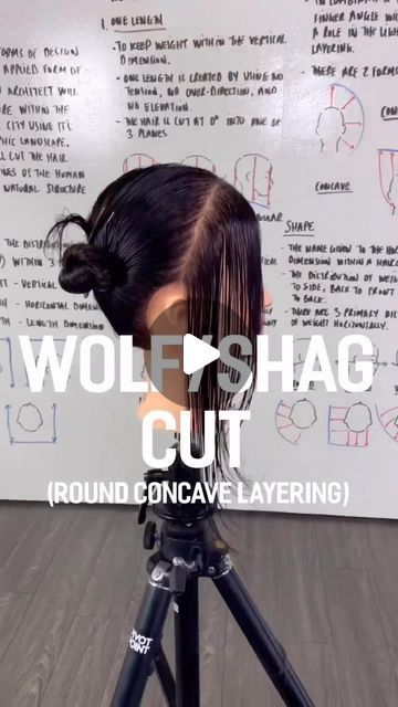 Wolf Cut Step By Step, Shag Wolf Cut Medium, Multi Layer Haircut, Wolf Cut Medium Length, Wolf Shag Haircut, The Wolf Haircut, Wolf Shag, Christmas Things To Do, Shaggy Short Hair