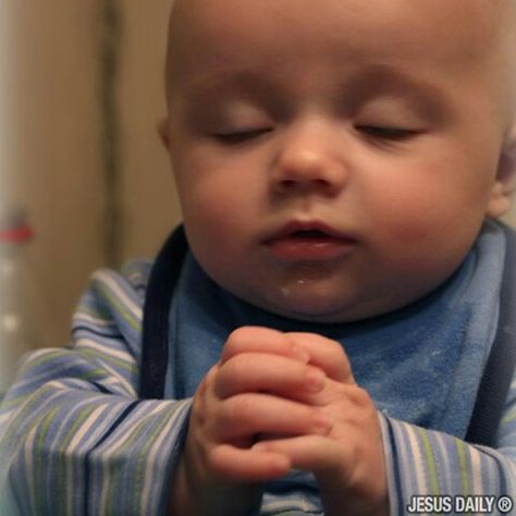 Baby praying Children Praying, Kind Photo, Slaap Lekker, Christian Humor, Christian Memes, We Are The World, Jesus Loves, The Words, Baby Pictures