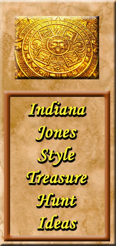 Indiana Jones Treasure Hunt Ideas - Great for an Indiana Jones theme party! Indiana Jones Treasure Hunt, Indiana Jones Treasure, Indiana Jones Games, Indiana Jones Theme, Treasure Hunt Ideas, Indiana Jones Birthday Party, Indiana Jones Birthday, Archaeology For Kids, Indiana Jones Party