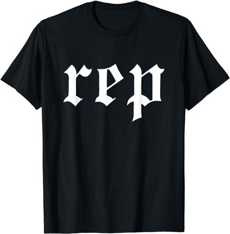 Amazon.com: REP T-Shirt : Clothing, Shoes & Jewelry 666 Number, Taylor Swift Halloween Costume, Old School Design, English Style, Shop Top, Sweater Fashion, Fashion Brands, Branded T Shirts, Sweater Hoodie