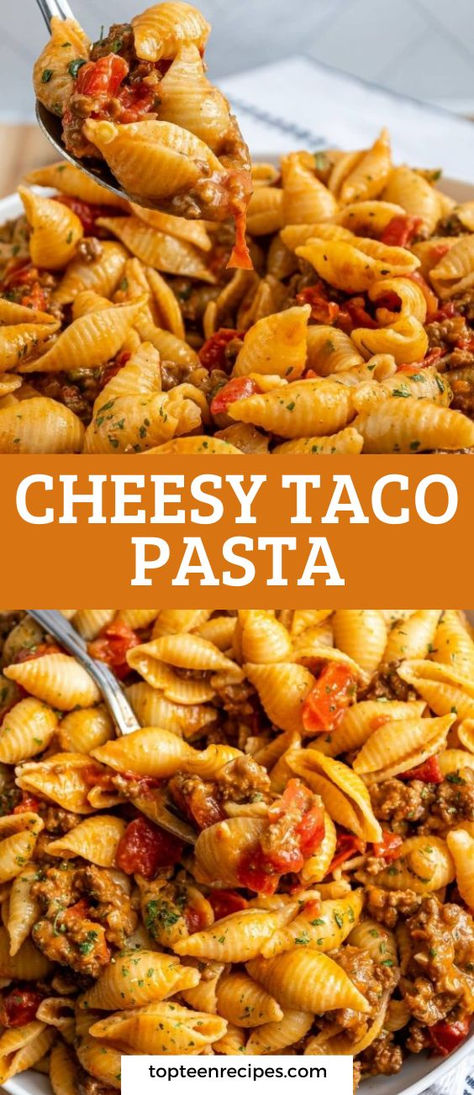 I know pasta is Italian, and all the purists out there will probably frown at this one but don’t knock it till you try it. Cheesy taco pasta is delicious. The sauce is like a Mexican bolognese. Instead of using Parmesan and Italian spices, this taco pasta casserole is infused with taco seasoning and gooey cheddar. Mexican Chicken Pasta Casserole, Taco Chicken Pasta, Taco Pasta Casserole, Taco Pasta Bake, Taco Pasta Recipe, Cheesy Taco Pasta, Taco Pasta Recipes, Mexican Pasta, Turtle Brownies