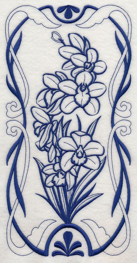 Bluework Embroidery, Fleurs Art Nouveau, Art Nouveau Tattoo, Motifs Art Nouveau, Nouveau Tattoo, Art Nouveau Illustration, Art Nouveau Pattern, Art Nouveau Flowers, Flower Stencil