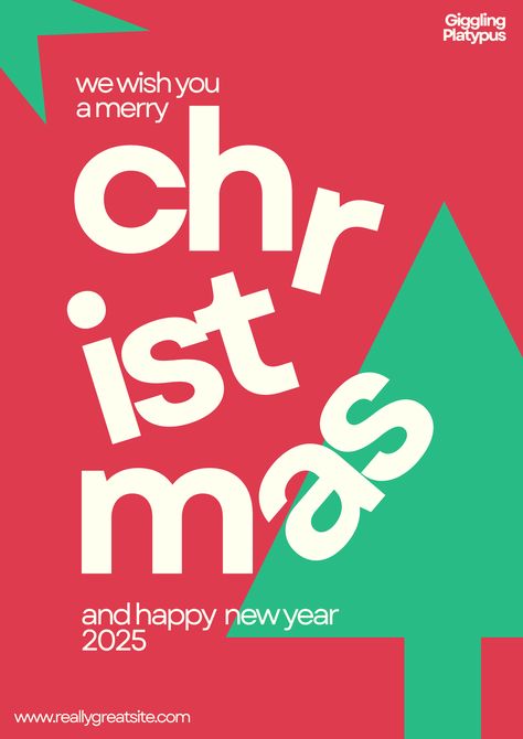 Get ready for a festive season filled with color and joy! Use our Red and Green Geometric Typography Poster to share your Christmas spirit with everyone! Marry Christmas Poster, Modern Christmas Graphic Design, Christmas Graphic Design Poster, Christmas Social Post, Christmas Market Poster, Christmas Gift Card Design, Xmas Poster Design, Christmas Event Poster, Christmas Poster Design Ideas