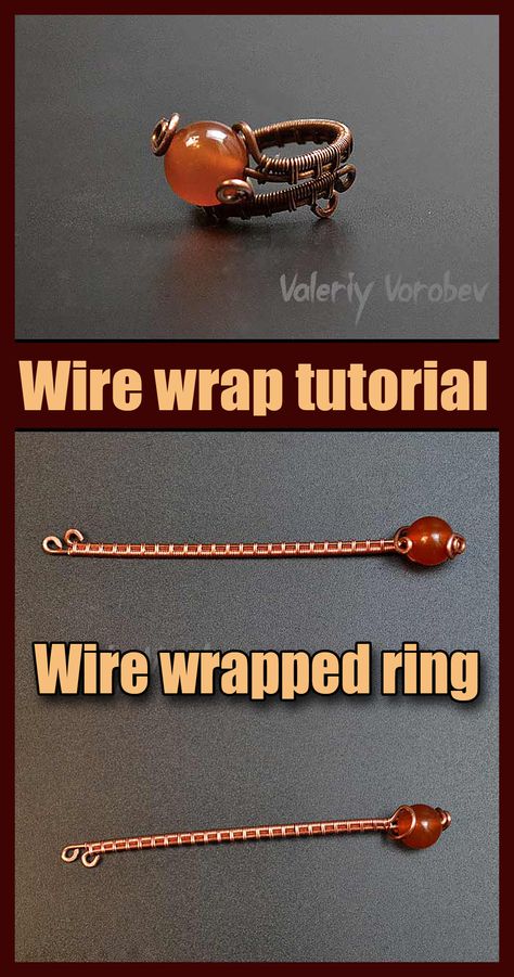 Simple Wire Wrap, Wire Wrap Rings, Rings Tutorial, Wire Rings Tutorial, Wire Wrapping Tools, Wire Weaving Tutorial, Diy Wire Jewelry Rings, Wire Jewelry Rings, Wire Wrapping Techniques