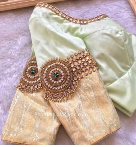 Latest Maggam Work, Latest Maggam Work Blouses, Work Blouse Designs, Silk Saree Blouse Designs Patterns, Latest Bridal Blouse Designs, Maggam Work Blouse, Blouse Designs Catalogue, Nikkah Dress, New Saree Blouse Designs