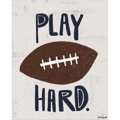 Football by Katie Doucette is a high quality piece of canvas artwork. The finished size of this piece is 16" X 20", and it has a depth 0.75" with black painted sides. There is a UV protective coating over the entire image, and it is ready to hang on your wall with no hardware required. 100% Satisfaction Guaranteed. Football Canvas, Football Art, Sports Prints, Modern Wood, Find Art, Canvas Artwork, Framed Artwork, Canvas Fabric, Gallery Wrap Canvas