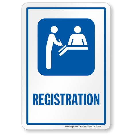 Registration Sign for Hospitals, SKU: S2-0277 Out Of Office Sign, Business Hours Sign, All Gender Restroom, Funny Door Signs, Directory Signs, Play Preschool, Keep Door Closed Sign, Emergency Exit Signs, Ada Bathroom