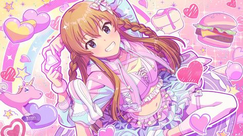 Million live! Idol Master, Icon Illustration, Style Icon, Character Illustration, Digital Illustration, Anime, Pink