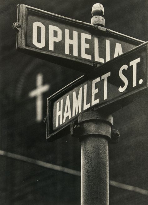 Hamlet And Ophelia, Romeo I Julia, W Eugene Smith, Eugene Smith, Ap Literature, Teacher Ideas, Street Signs, William Shakespeare, Love Book