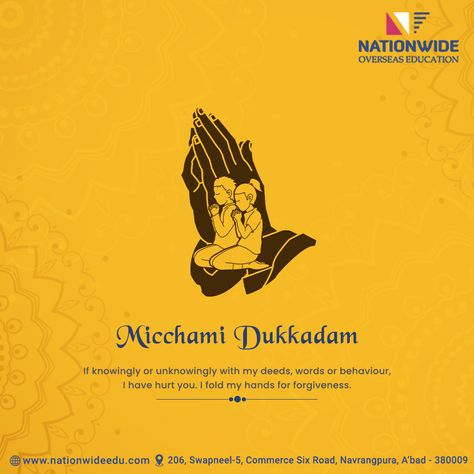 Michhami Dukkadam! If knowingly or unknowingly with my deeds, words or behaviour, I have hurt you. I fold my hands for forgiveness. #MichhamiDukkadam #Samvatsari #Nationwide Michhami Dukkadam, World Environment Day, Eye Tutorial