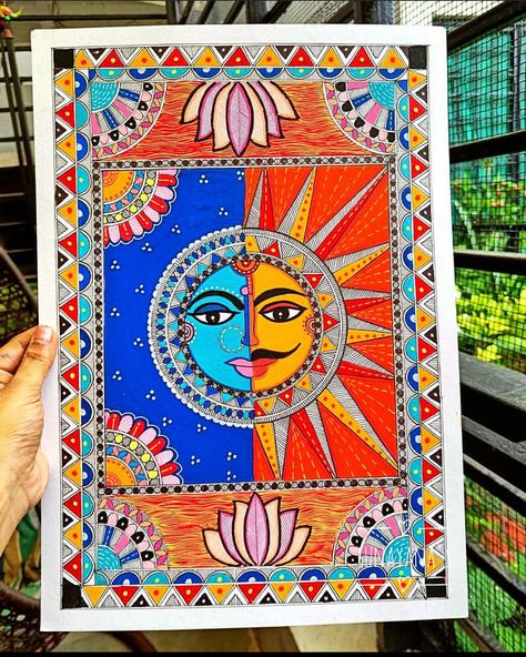 Ganpati Madhubani Painting, Madhubani Elephant Painting, Simple Madhubani Designs, Madhubani Art For Beginners, Madhubani Painting Easy, Madhubani Art Easy, Easy Madhubani Painting, Chatt Puja, Madhubani Paintings Traditional