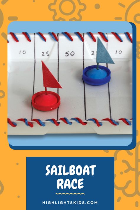 Sailboat Crafts For Kids, Sailboat Art For Kids, Crafts For Kids At Home, Fun Activities With Kids, Best Friend Crafts, Parts Of A Sailboat, Montessori Crafts, Activities With Kids, Highlights Kids