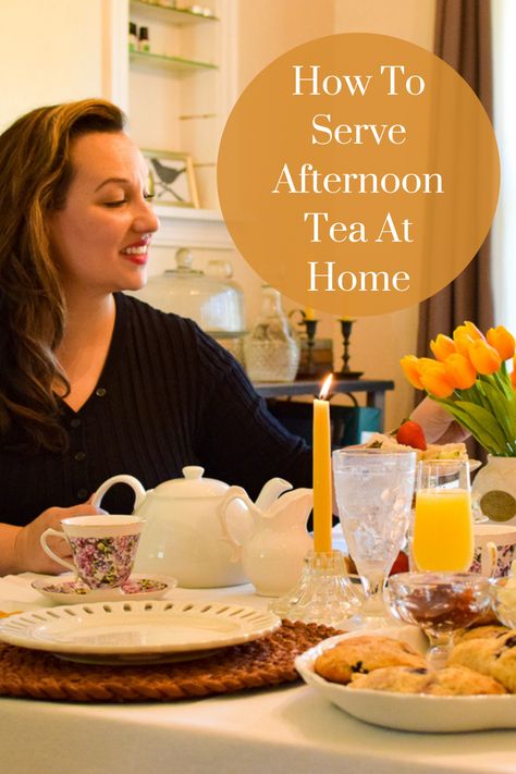 Sharing my best tips today for serving an afternoon tea at home including a simple menu with recipes. Bringing in a bit of elegance and beauty to an otherwise casual day. #teatime #howtoserveafternoontea #teaathome #entertaining How To Serve Tea To Guests, Mock Clotted Cream Recipe, Afternoon Tea Menu Ideas, Poetry Teatime, Afternoon Tea At Home, Afternoon Tea Tables, How To Make Scones, Raspberry Scones, Dickens Christmas