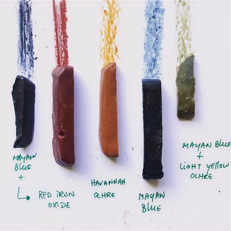 How To Color Beeswax Candles, Homemade Beeswax Crayons, Natural Pigments Diy, Diy Beeswax Crayons, Beeswax Ideas, Painting With Natural Pigments, Beeswax Crafts, Lake Pigments, How To Make Ink