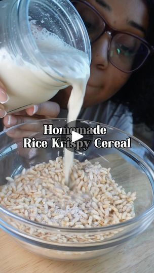 Diy Rice Krispies, Cereal Recipes Homemade, Homemade Rice Krispies, Rice Crispy Cereal, Homemade Cereal, Healthy Cereal, Rice Krispy, Food Recepie, Homemade Snacks