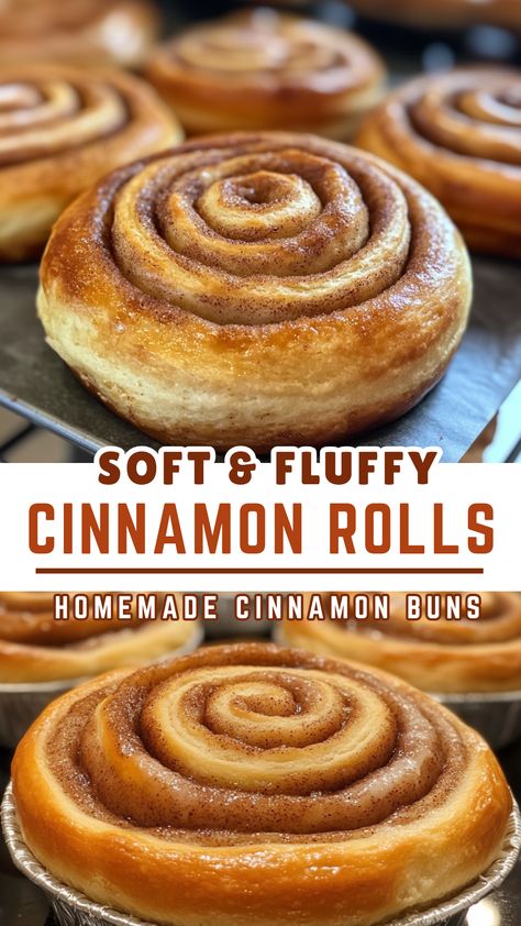 Baked Sweet Treats: Soft & Fluffy Cinnamon Rolls - Homemade Cinnamon Buns Korean Cinnamon Rolls, Homemade Honeybuns, Cookie Dough Cinnamon Rolls, Cinnamon Roll Donut, Cinnamon Bun Dough, Creamy Pesto Chicken Pasta, Diy Cinnamon, Fluffy Cinnamon Rolls, Cinnamon Roll Recipe