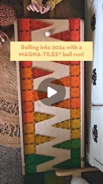 MAGNA-TILES® | Magnetic Tiles on Instagram: "There is no better way to kick off the New Year than with a ball run. 😍 Comment below, what else would you like to see from MAGNA-TILES® in 2024? #MAGNATILES #ballrun #newyears #2024 #kidsactivities #magnetictiles #learnandplay" Magnetic Tile Ramps, Magna Tile Ball Run, Magnet Tiles Ball Run, Magnetic Ball Run, Magnetic Tile Bridge, Magna Tiles, Magnetic Tiles, Ball Run, Play To Learn