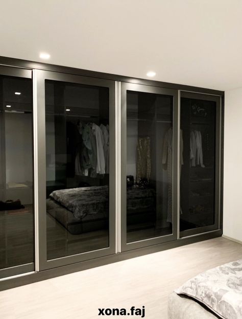 Transparent Wardrobe, Cupboards Bedroom, Dream Flat, Wardrobe Design Bedroom, Wardrobe Doors, Design Bedroom, Wardrobe Design, Aesthetic Room Decor, Aesthetic Room