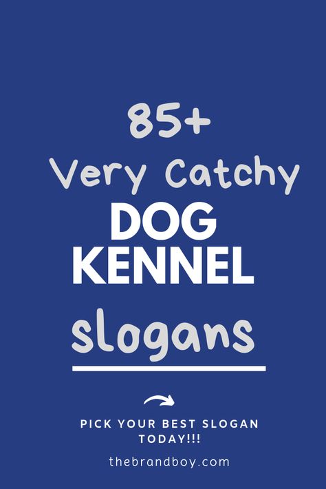 Dog Breeders Kennels, Kennel Business, Daycare Names, Pampered Dogs, Athletic Dogs, Business Slogans, Dog Business, A Small House, Pet Kennels