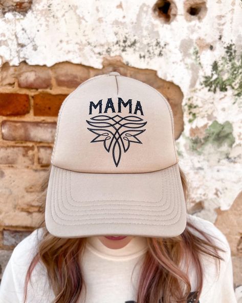 This hat is for all the western mamas🤩 https://thetwistedchandelier.com/products/mama-boot-stitch-western-trucker-hat Pink Panache Jewelry, Concert Wear, Kendra Scott Jewelry, Stitch Design, Stay Cool, Trucker Hats, Shoe Sale, Trucker Cap, Fashion Bracelets