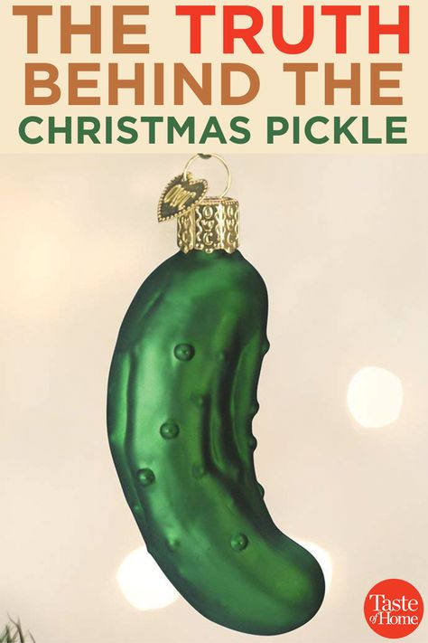 The Truth Behind the Christmas Pickle Christmas Pickle Ornament, Pickle Ornament, Christmas Pickle, Hygge Christmas, Old World Christmas Ornaments, Old World Christmas, Painted Glass, Glass Christmas Ornaments, Christmas Traditions