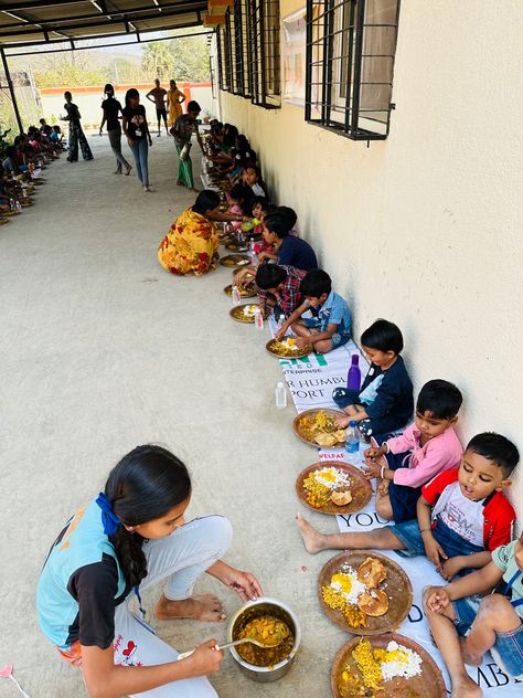 𝗧𝗛𝗔𝗡𝗞 𝗬𝗢𝗨! 𝗧𝗛𝗔𝗡𝗞 𝗬𝗢𝗨! 𝗧𝗛𝗔𝗡𝗞 𝗬𝗢𝗨! ♥️ Thank you Nero Team for celebrating the 5th anniversary and sponsoring lunch and goodie packets amongst the children at Naigaon. Thank you so much for making this day memorable for our children. Our Humble Gratitude to you all. 😇🙏👏 #thankyousomuch ♥️🙏 . . . #thankyou #gratitude #relief #kindness #nerobyshaifaliandsatya #celebration #kindness #thankfulgratefulblessed #HWCT Volunteering In Thailand, Charity Work Aesthetic, Humanitarian Aesthetic, Charity Aesthetic, Charity Pictures, World Children's Day, Acts 1 8, Vince Gill, Humanitarian Work