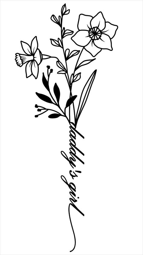 Birth Flower December, December Birth Flower Tattoo, Girl Tattoo Design, Girl Flower Tattoos, December Birth Flower, Birth Flower Tattoos, Tattoo Designs For Girls, Girl Tattoo, Flower Tattoo Designs