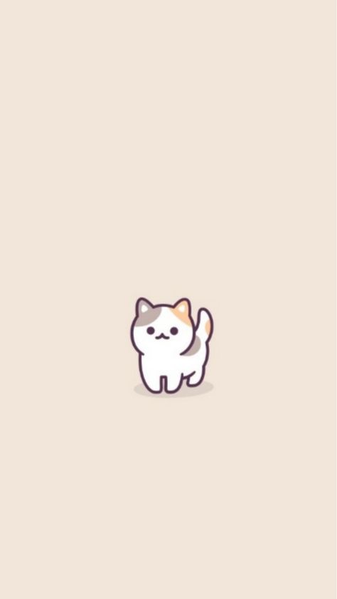 Calico Cat Aesthetic Wallpaper, Cat Beige Wallpaper, Beige Cat Wallpaper, Calico Cat Wallpaper, Cat Theme Phone, Calico Cat Drawing, Calico Cat Art, Cute Highlights, Pad Wallpaper