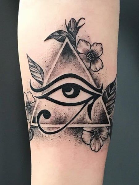 40 Best Eye Tattoo Designs & Meaning - The Trend Spotter Seeing Eye Tattoo, Eye Tattoo Meaning, Egyptian Eye Tattoos, Pyramid Tattoo, Third Eye Tattoos, Horus Tattoo, All Seeing Eye Tattoo, Small Wave Tattoo, Eye Tattoos